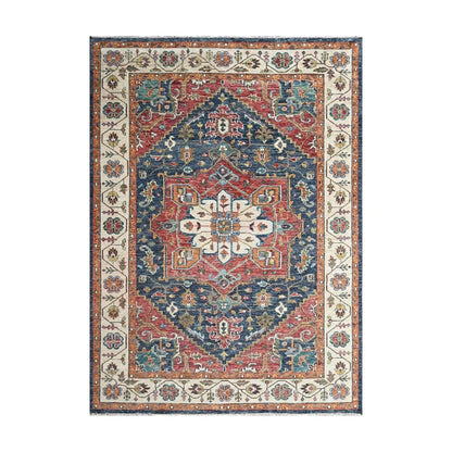 Multi Size Navy Hand Knotted Traditional Oushak Wool Oriental Area Rug