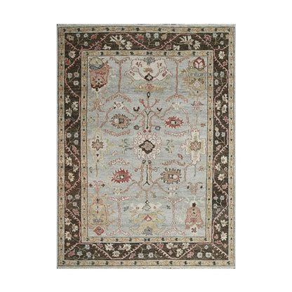Multi Size Moss Hand Knotted Traditional Oushak Wool Oriental Area Rug