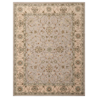 LoomBloom Multi Sizes Taupe Traditional Agra Hand Tufted  Wool Oriental Area Rug