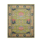 Multi Size Green Hand Tufted Traditional Oushak Turkish 100% Wool Oriental Area Rug