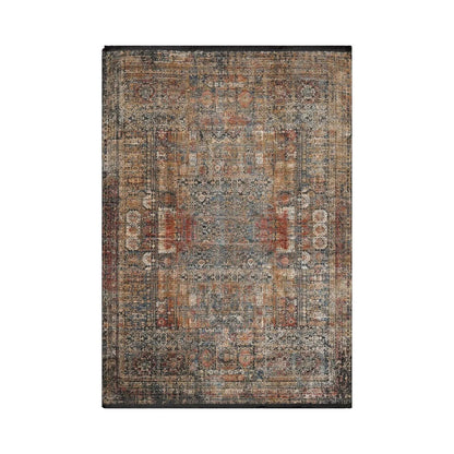 5'2"x7'7" Beige Machine Made Transitional Wool and Bamboo Silk Oriental Area Rug