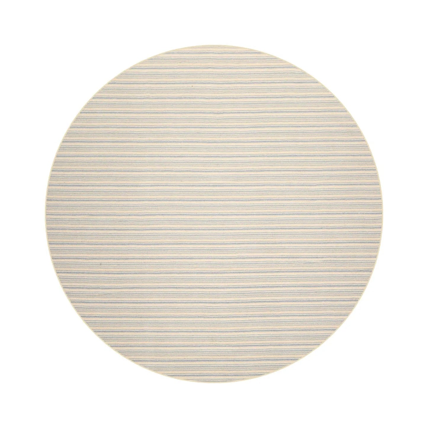 LoomBloom Multi Sizes Ivory Hand Woven Contemporary Striped 100% New Zealand Wool Oriental Area  Rug