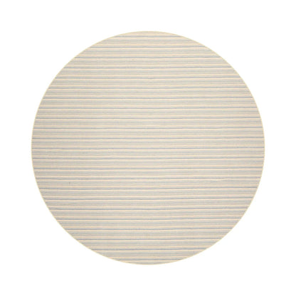 LoomBloom Multi Sizes Ivory Hand Woven Contemporary Striped 100% New Zealand Wool Oriental Area  Rug