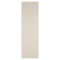 LoomBloom Multi Sizes Ivory Hand Woven Contemporary Striped 100% New Zealand Wool Oriental Area  Rug