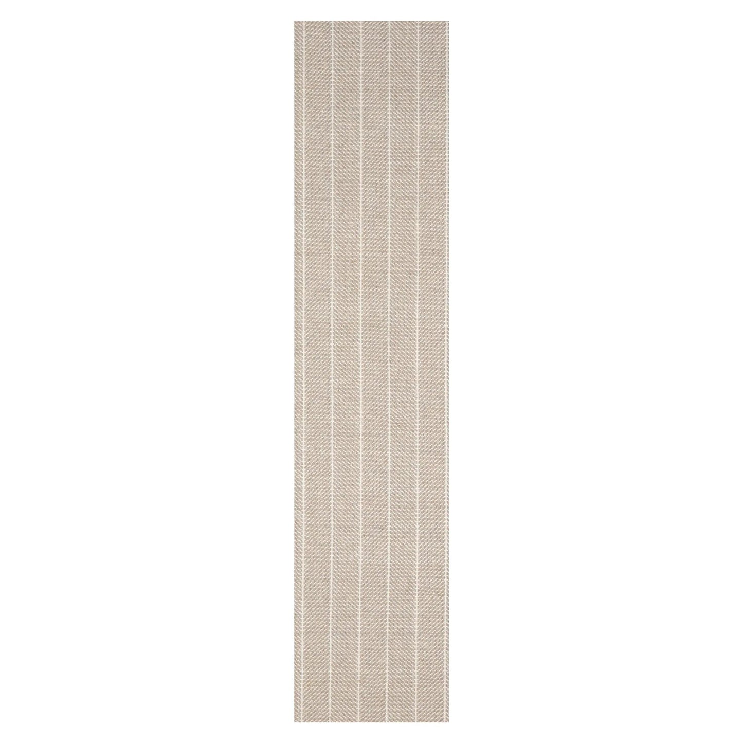 LoomBloom Multi Sizes Tan Hand Woven Contemporary Flatweave Herringbone New Zealand Wool Oriental Area Rug