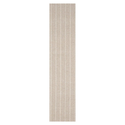 LoomBloom Multi Sizes Tan Hand Woven Contemporary Flatweave Herringbone New Zealand Wool Oriental Area Rug
