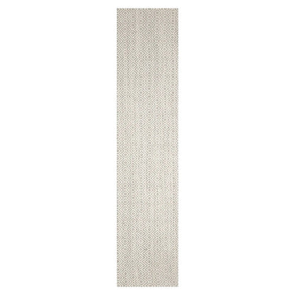 LoomBloom Multi Size Ivory Hand Woven Contemporary Geometric Flatweave New Zealand Wool  Oriental Area Rug