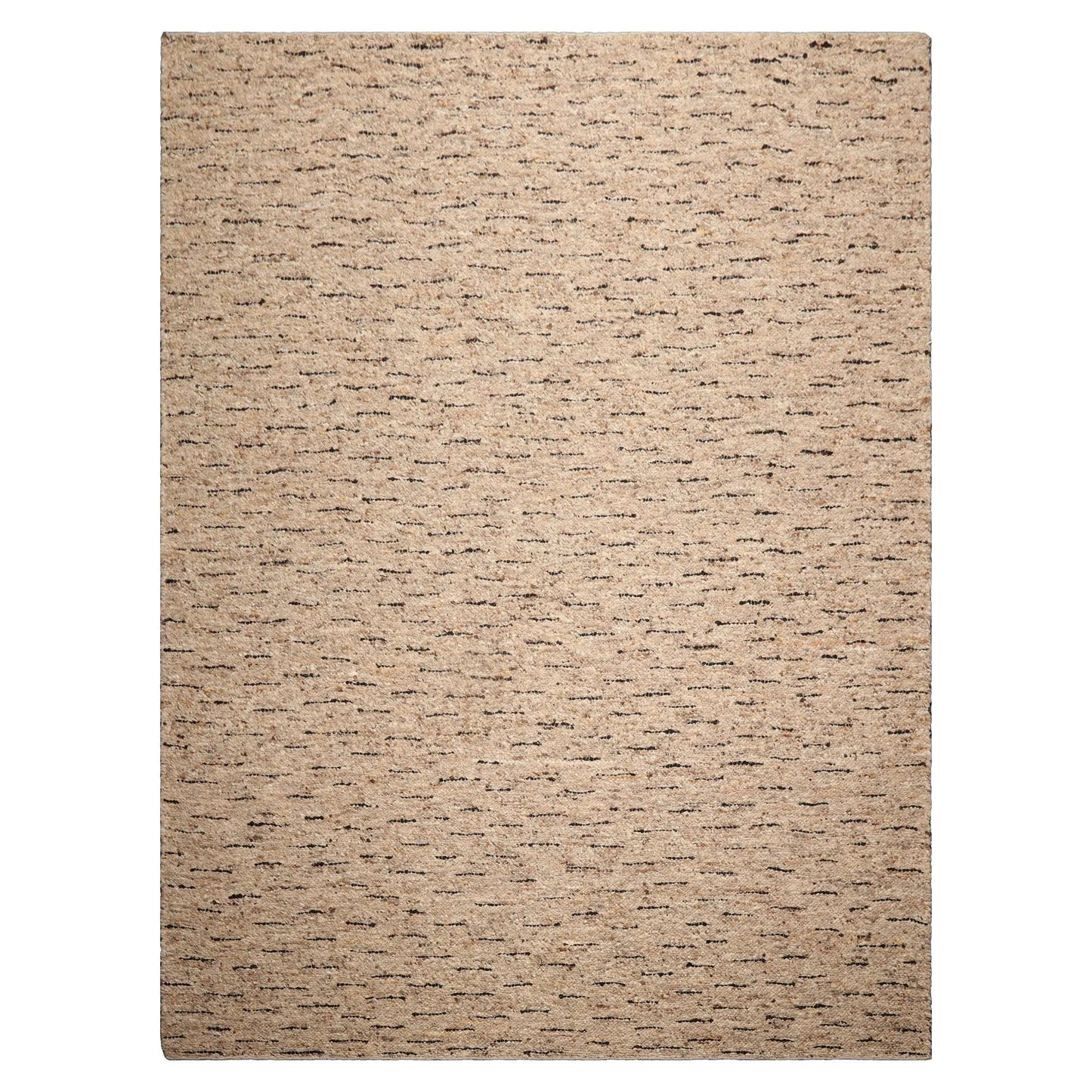 LoomBloom Multi Sizes Oatmeal Hand Woven Flatweave Contemporary Geometric Wool Oriental Area Rug