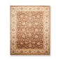 9x12 Brown, Beige Hand Knotted 100% Wool Agra 200 KPSI Oriental Area Rug