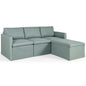 Convertible L-Shaped Sectional Sofa Couch with Reversible Chaise