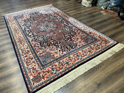 Karastan Rug 5.9 x 9, Ka'shan Medallion #741, Original Collection 700 Series, Discontinued, Wool Pile