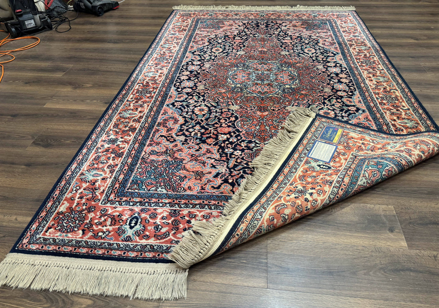 Karastan Rug 5.9 x 9, Ka'shan Medallion #741, Original Collection 700 Series, Discontinued, Wool Pile