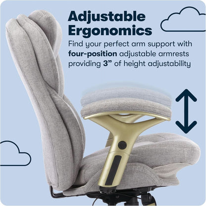 Ergonomic Executive Office Chair With Motion Technology Gray