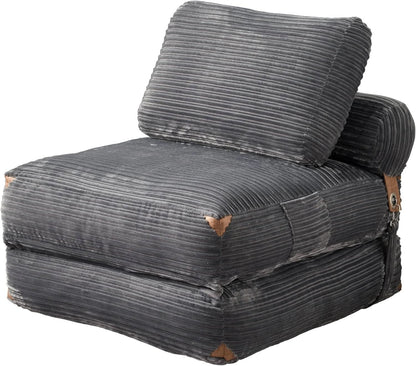 75Inch Grey Foldable Convertible Sofa Bed SleeperCouch
