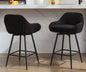 Modern Swivel Bar Stools Set of Two Comfortable Design