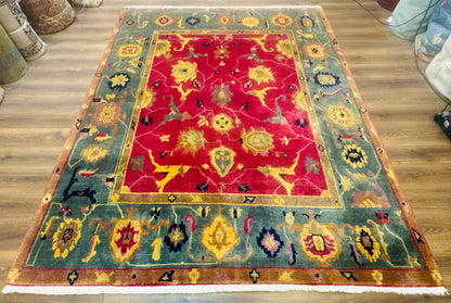 Tufenkian Rug 8x10, Tibetan Room Sized Carpet, Soft Thick Wool Pile