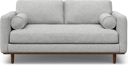 Morrison 72 Inch Mid Century Modern Sofa Set Mist Grey