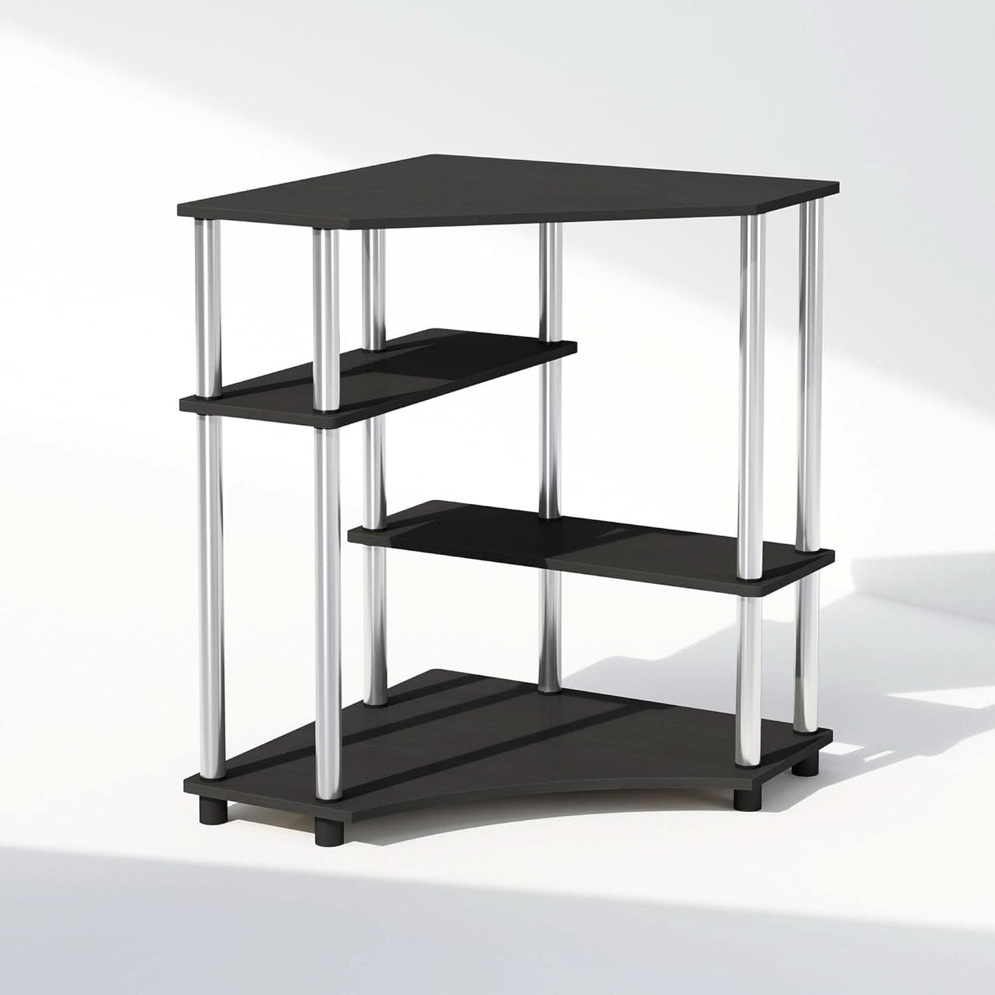 Turn N Tube Corner Shelf Americano Display Rack Bookshelf
