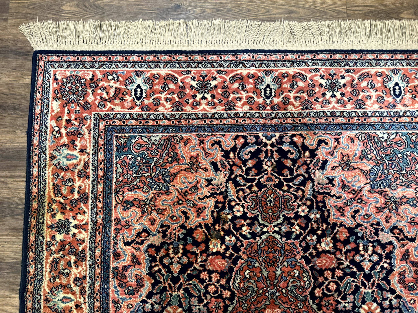 Karastan Rug 5.9 x 9, Ka'shan Medallion #741, Original Collection 700 Series, Discontinued, Wool Pile