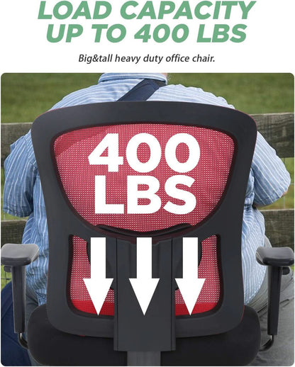Big and Tall Office Chair With Lumbar Support For Desk