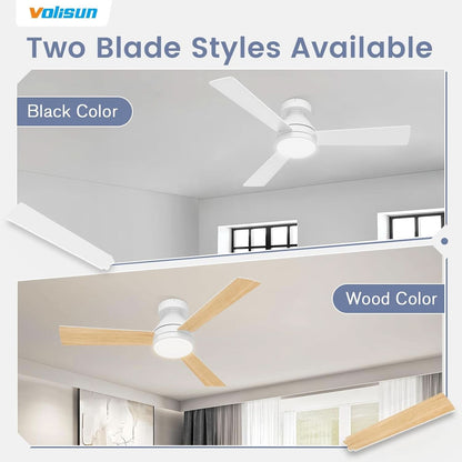 42 Inch Ceiling Fan With Dimmable LED Light And Remote