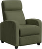 Dark Green Corduroy Adjustable Recliner Chair For Living Room