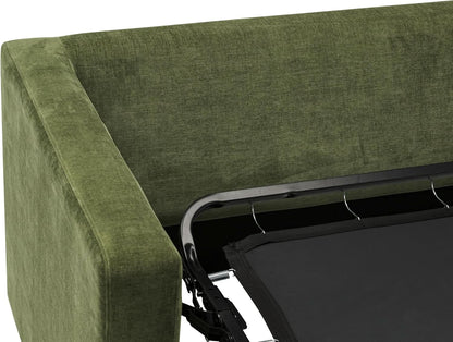 EightyTwoInches Pull Out Sofa Bed With Hidden Mattress