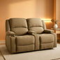 Powered Double RV Wall Hugger Recliner Sofa 67 Inch Oatmeal