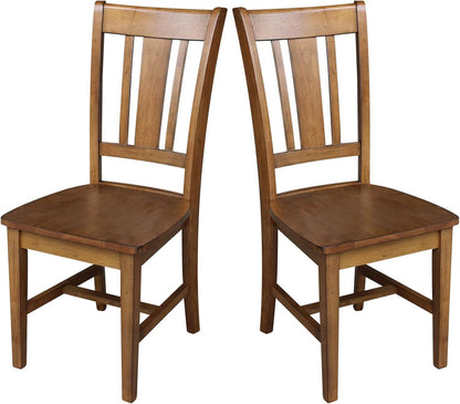 International Concepts San Remo Pecan Parawood Dining Chair