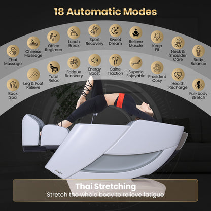 2025 Enjoyment 42 - Full Body Zero Gravity Massage Recliner with Airbags and Foot Rollers