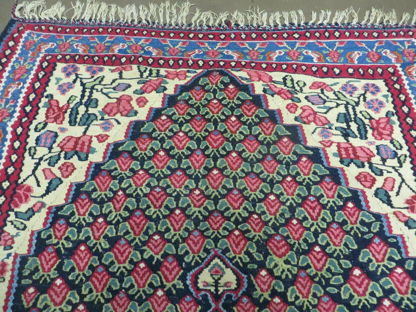 4' X 6' Vintage Handmade Turkish Flat weave Rug Tribal