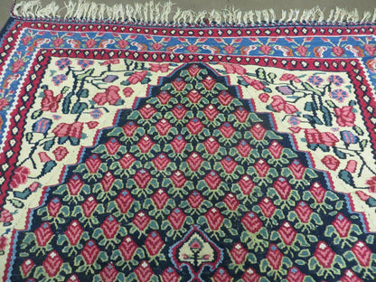 4' X 6' Vintage Handmade Turkish Flat weave Rug Tribal