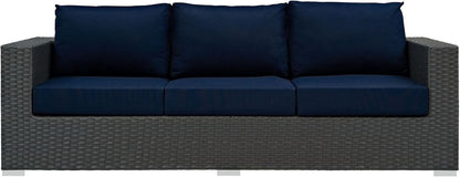 Weather-Resistant Wicker Rattan Outdoor Patio Sofa Set