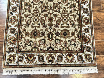 Pak Persian Rug 4x6, Floral Allover Vintage Oriental Carpet, Handmade Wool Rug