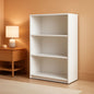 Soft White 3 Tier Bookcase With Open Shelves Living Room