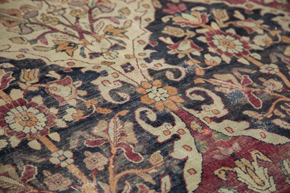8.5x12 Unusual Antique Lavar Kerman Carpet