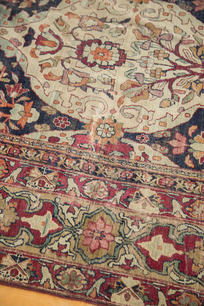 8.5x12 Unusual Antique Lavar Kerman Carpet