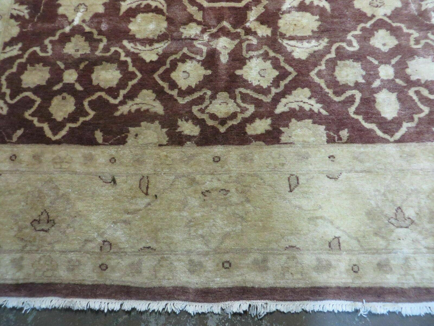 7' X 10' Vintage Fine Handmade Pakistan Peshawar Chobi Floral Wool Rug Vegy Dye