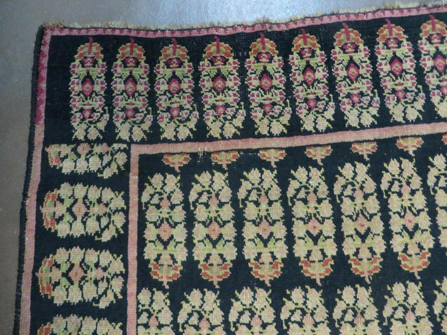 4' X 9' Antique Karabagh Caucasian Rug Handmade Wool Carpet Organic Dyes Nice