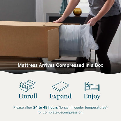 Full Size Memory Foam Mattress Bamboo Charcoal Gel Infusion