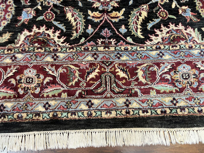 Indo Persian Rug 8x10, Nourison Carpet, Floral, Hand Knotted Vintage Wool Rug