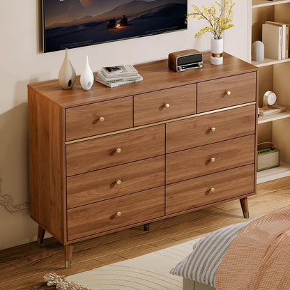 Dark Espresso Storage Cabinet Dresser With Anti Tip