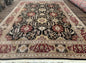 Sino Persian Rug 9x12, Black & Maroon, Wool and Silk, Allover Pattern