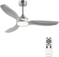 52 Inch Quiet DC Motor Ceiling Fan With LED Lights Remote Control