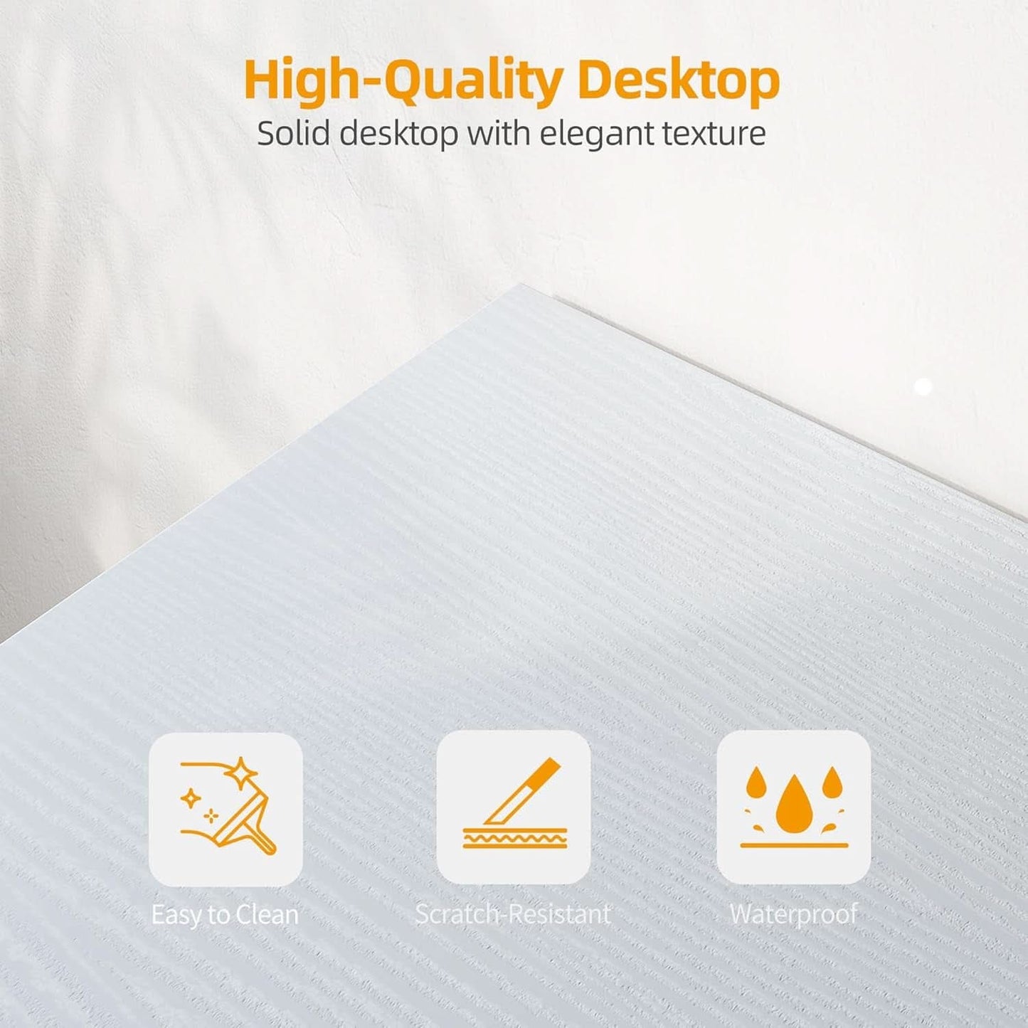 40 Inch L Shaped Desk With Power Outlets For Home Office