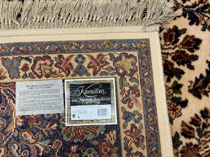 Karastan Rug 8.8 x 10.6 Ivory Sarouk #700/760, Wool Discontinued Original 700 Series
