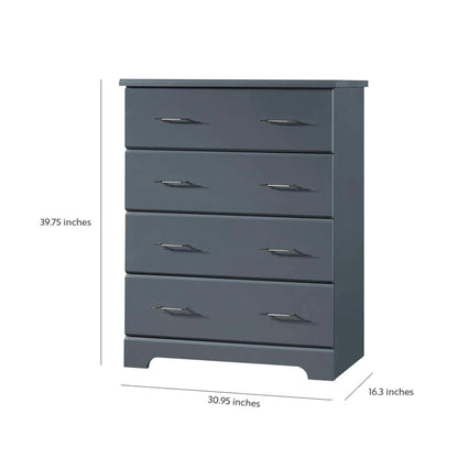 Brookside 4 Drawer Dresser Gray Greenguard Gold Certified