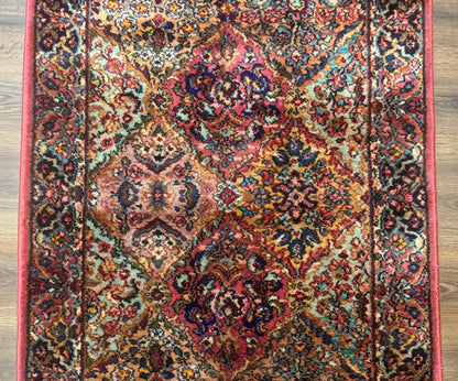 3x5 Karastan Multicolor Panel Kirman Rug #717, Wool Original 700 Series