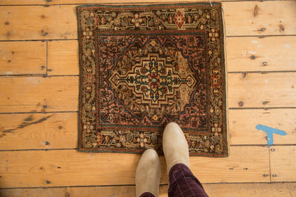2x2 Vintage Josan Sarouk Square Rug Mat