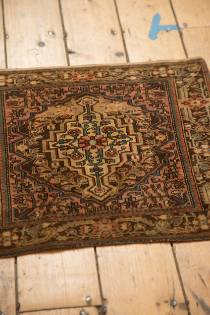 2x2 Vintage Josan Sarouk Square Rug Mat
